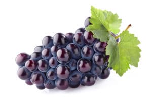 Grapes with leaves Grapes with leaves